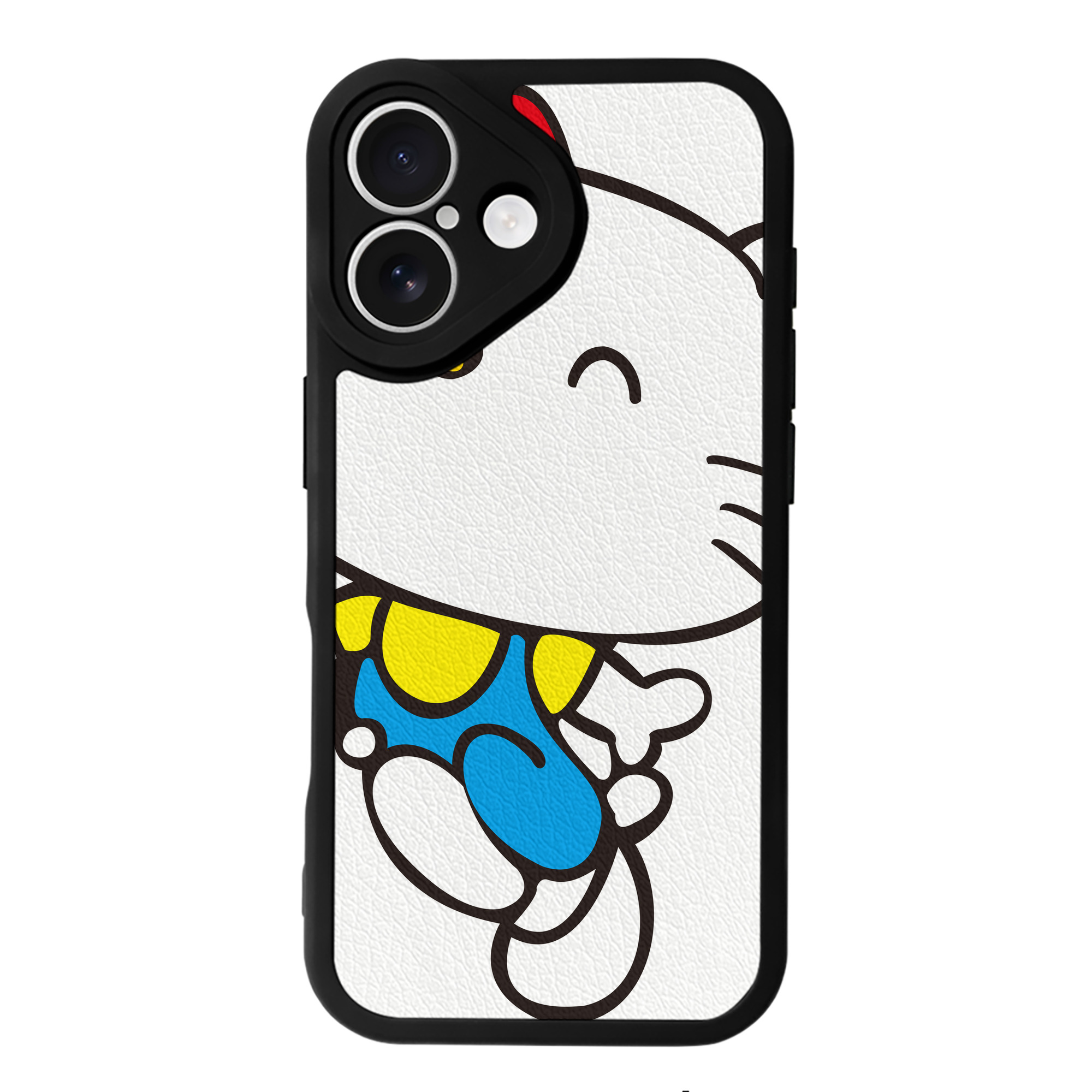 （画像用） Hello Kitty ハローキティ 【iPhone 16シリーズ対応】シリコンスマホケース（レザー調） 材質：シリコン